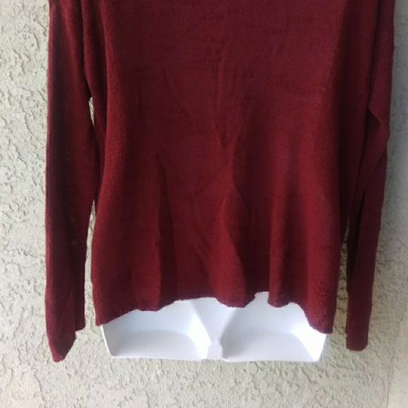 Forever 21 burgundy knit sweater - Picture 2 of 8